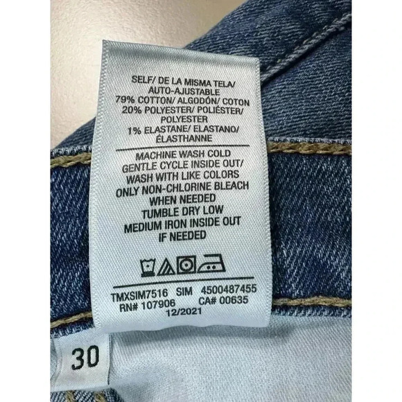 Hudson Women’s Natalie Midrise Slim Boyfriend Jean Sz 30 Medium Wash Cuffed Crop - Picture 8 of 14